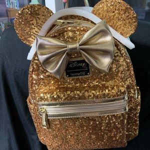 Disney Gold Sequin Loungefly